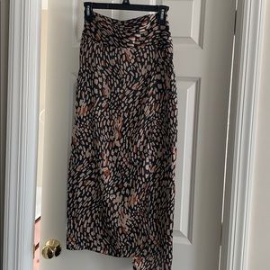 Silk wrap skirt